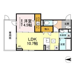 Ｄ-ＲＯＯＭ宇品西の物件間取画像